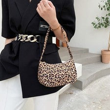 Mujeres Bolso de Mano Mariposa Vaca Leopardo Estampado Patrón Axila Pequeños Bolsos de Hombro