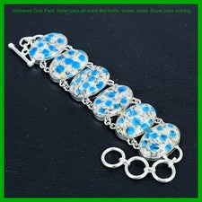 Pulsera de plata 925 con cadena de compromiso única regalo de cumpleaños piedras preciosas de jaspe K2