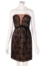 LIST dress Lace with Belt I 44 = D 38 black powder NEW