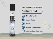 Aceite de perfume Amber Oud / CPO | Aroma cálido y amaderado | Attar unisex de larga duración