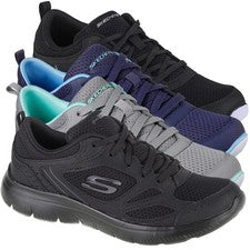 Mujer Skechers Summits Traje Informal Deportes Gimnasio Entrenadores Caminar Tallas 3 a 8