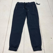Pantalones deportivos Pure Champ azul marino estilo jogger bolsillos con cremallera cordón cintura para hombre XL
