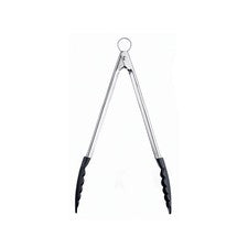 CUISIPRO Alicates de Cocina Alicates para Servir Acero Inoxidable Extremos Antiadherentes de Nylon Negro 30,