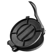 Prensa de tortillas de hierro fundido Uimoso Ø 25 cm tortillas caseras negras