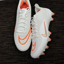 TACOS NIKE ALPHA HUARACHE 8 PRO LAX LACROSSE TALLA 14 BLANCO NARANJA CW4446-102