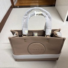 Bolso de Mano COACH Dempsey 2WAY Cuero Beige 31a