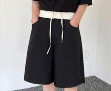 Lo último Para hombres Moda Jóvenes Informales Pantalones Cortos Sueltos Color A Juego Pantalones Cortos Playa