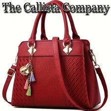 1.1K+ Vendido | CALLISTA CO. BOLSO DE HOMBRO/MANO DE MODA PARA MUJER (ROJO) ✓