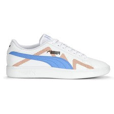 Zapatillas informales blancas con cordones PUMA Smash V2 Future U para jóvenes niños 39153901