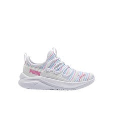 Zapatillas informales blancas PUMA One4all sin cordones de punto múltiple para jóvenes niñas