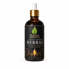 Aceite herbal Pureza Natural GG 8 oz tratamiento nutritivo para el cuidado del cabello