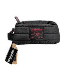 Bolso de aseo True Religion Buddha World Tour estilo acolchado ¡NUEVO!