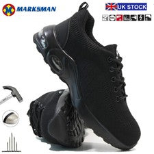 BOTAS DE HOMBRE CON PUNTERA DE ACERO AMORTIGUADOR PARA HOMBRE ZAPATOS DE SEGURIDAD TRABAJO DE SENDERISMO TALLA