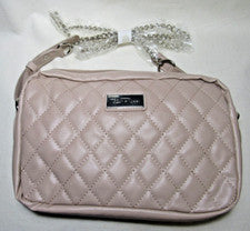 Bolso Bandolera Bella Russo Tostado Imitación Acolchado Cuero Cadena Correa