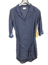 Camisa de vestir mujer KHUJO modelo: Inken azul oscuro S