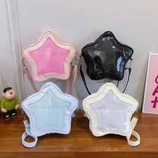Bolso Ita Forma de Estrella - Cartera Mochila Bandolera Para Mujer, Cuero PU Linda Estética