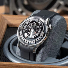 Relojes mecánicos OBLVLO para hombre de fibra de carbono negros para hombre relojes de lujo para hombre