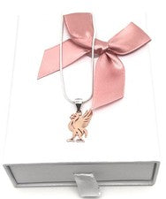 LIVERPOOL LIVERBIRD FÚTBOL COLGANTE COLLAR CONJUNTO Y CAJA DE REGALO 💜 925 ESTERLINA