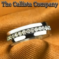 19K+ Vendido | THE CALLISTA COMPANY | ANILLO DE ACERO TITANIO 6MM PARA MUJER | TALLA 5-9 ✓