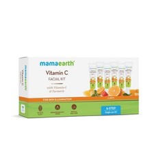 Kit facial de vitamina C con vitamina C y cúrcuma para iluminación de la piel