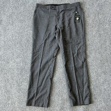 Pantalones Lauren Ralph Lauren Hombres 36X30 Borde Madera Gris Pantalones Mezcla Lana Hechos en Canadá