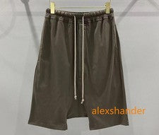 Pantalones Cortos Harén de Verano para Hombres Pantalones Cordones Cintura Media Informales Pantalones Medianos Pantalon