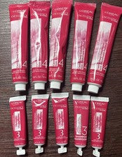 5 tubos de champú acondicionador profundo L’Oréal Excellence Caring #4 1,86 oz y #3 cada uno
