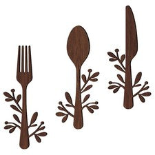 Letrero decorativo de cocina para decoración de pared de madera 3 piezas hogar cocina decoración hogar