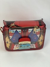 Mujer Solapa Moda Mujer Colorido Correa Bolso de Hombro y Monedero