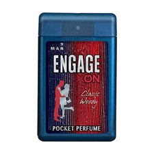 Perfume clásico de bolsillo amaderado Engage ON para hombre fragancia de larga duración 17 ml