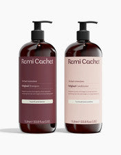 Champú y acondicionador de extensión de cabello Remi Cachet dúo 1 litro - cuidado profesional