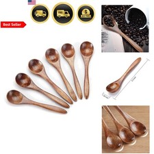 Juego de 6 cucharaditas de madera pequeños utensilios de cocina condimento cucharas de miel