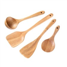 Vajilla cuchara madera colador desviación de medición manual contenido del paquete utensilios de cocina