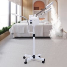 Spa Beauty 3 en 1 Cara Cuidado de la Piel Profesional Vaporizador Facial Lámpara de Lupa LED