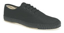 SUELAS PLIMSOLS NEGRAS BLANCAS BOMBAS PE ZAPATO DE GIMNASIO PUNTERA LISA DAPS OLD SCHOOL