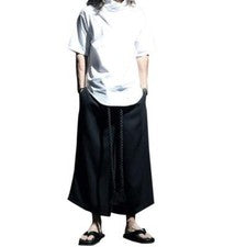 Para hombres Falda Pantalones Sueltos Coreanos Pierna Recta Pantalones Moda Calle Talla Grande