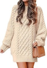 Vestido suéter para mujer Anrabess talla grande M