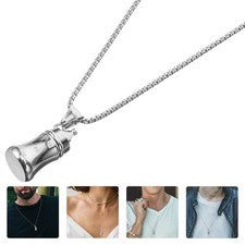 Collar Botella Perfume Colgante Aceite Esencial Aromaterapia para Mujer