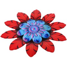 Esculturas metálicas para colgar en la pared con forma de flor decoración de sala de estar hogar