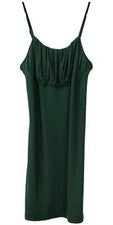 Kendall & Kylie | Busto fruncido, mini vestido ceñido al cuerpo - verde cazador pequeño para mujer