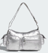 Bolso de hombro Adidas Future Style satinado informal de moda para mujer JE3902