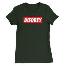Camiseta Disobey Mujer Divertida Parodia Top Genial Moda Regalo Popular