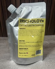 Champú TRICHOLOGY+ Cafeína y Biotina 10oz Nueva Bolsa Cuidado del Cabello Hecho en EE. UU. - Nuevo