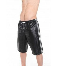 MEJOR VENDIDO Nuevo Pantalón Para Hombre Blanco Rayas 100% Piel de Cordero Real Estilo Calce Ajustado Pantalón