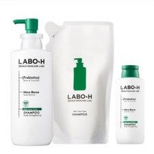 LABO-H Champú Vegano Ligeramente Ácido Cuidado de la Pérdida del Cabello 980 ml Set Fortalecimiento del Cuero Cabelludo