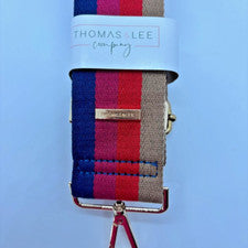 Thomas & Lee Bolso de Guitarra Multicolor a Rayas/Cartera Correa Nuevo con Etiquetas