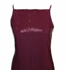 VESTIDO DE NOCHE DE ENSUEÑO VESTIDO FIESTA MORA MORADO LENTEJUELAS LARGO 36 38 NUEVO