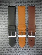 Correa de reloj de becerro suave de 22 mm negra para estilo MOVADO BOLD 3600261