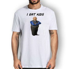 Camiseta divertida I eat Kids Bertram camiseta gráfica sarcástica divertida