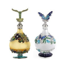 Botella de perfume recargable botella de aceite esencial de fragancia perfumada de vidrio esmerilado